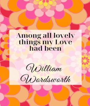 Among all lovely things my Love had been