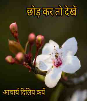 छोड़ कर तो देखें
